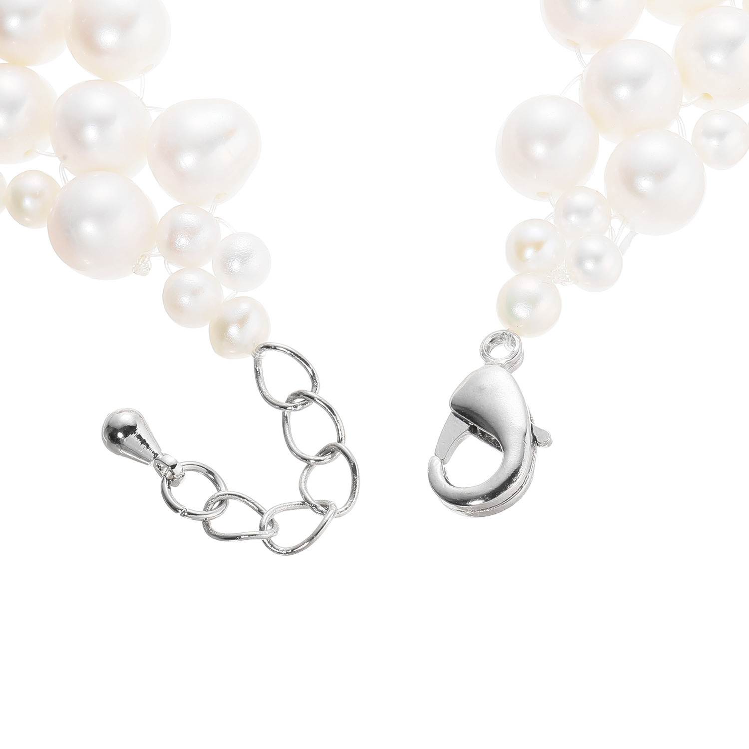 ペレフェリーク 淡水パール ニッティングデザイン ブレスレット