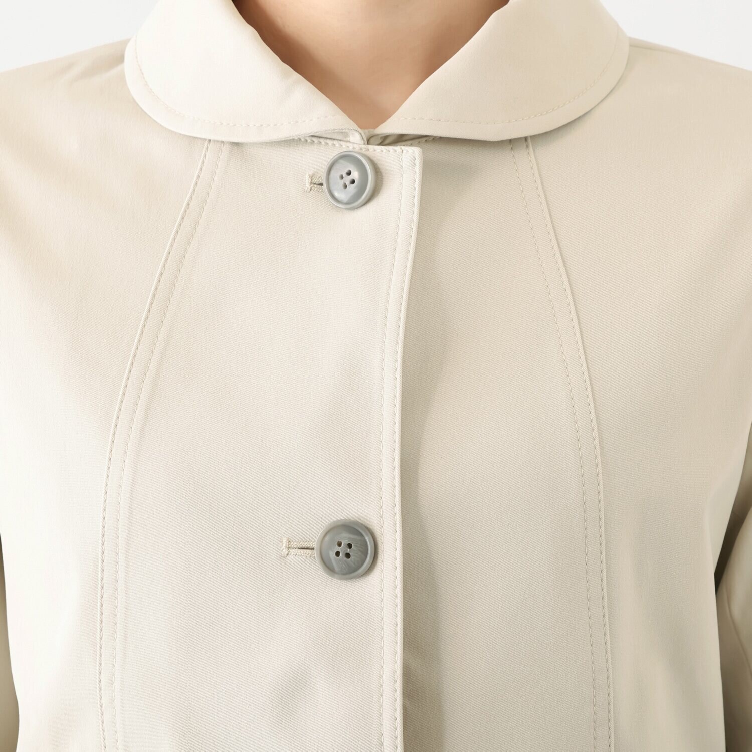 ルナリア はっ水・ＵＶカット ストレッチ大人チノ 丸襟ジャケット