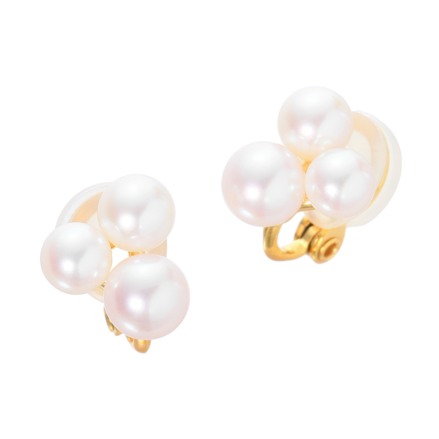 ジュペレ 国産ベビーアコヤパール ブルーミングフラワー イヤリング／ピアス