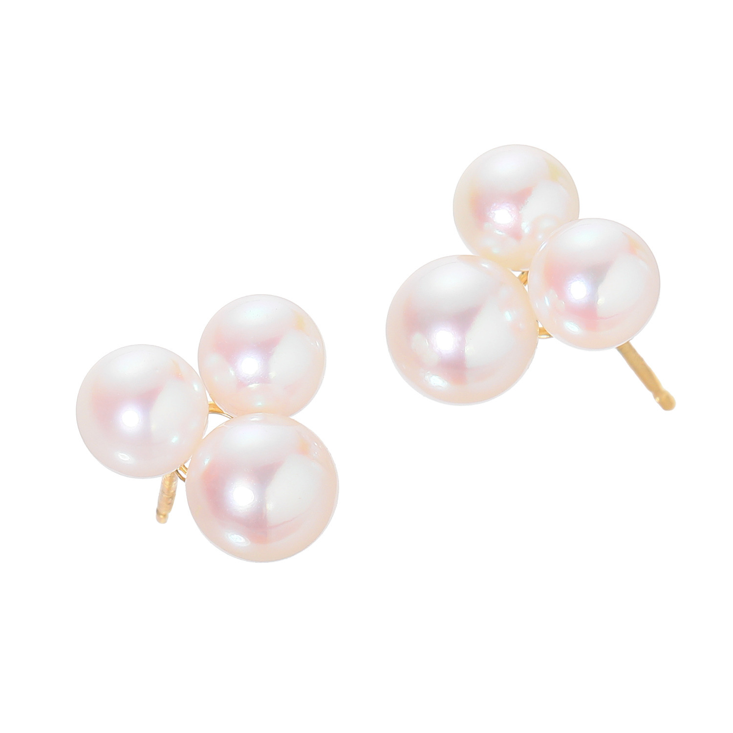 ジュペレ 国産ベビーアコヤパール ブルーミングフラワー イヤリング／ピアス