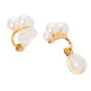 ジュペレ 国産ベビーアコヤパール ブルーミングフラワー イヤリング／ピアス