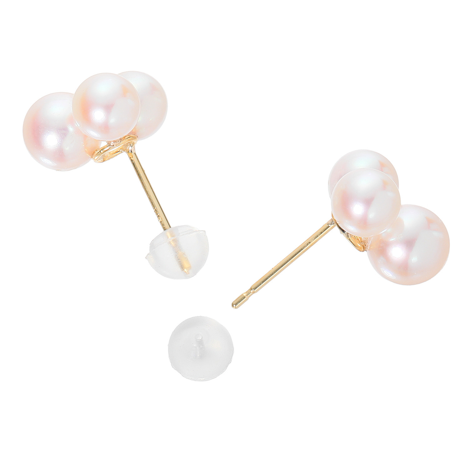 ジュペレ 国産ベビーアコヤパール ブルーミングフラワー イヤリング／ピアス