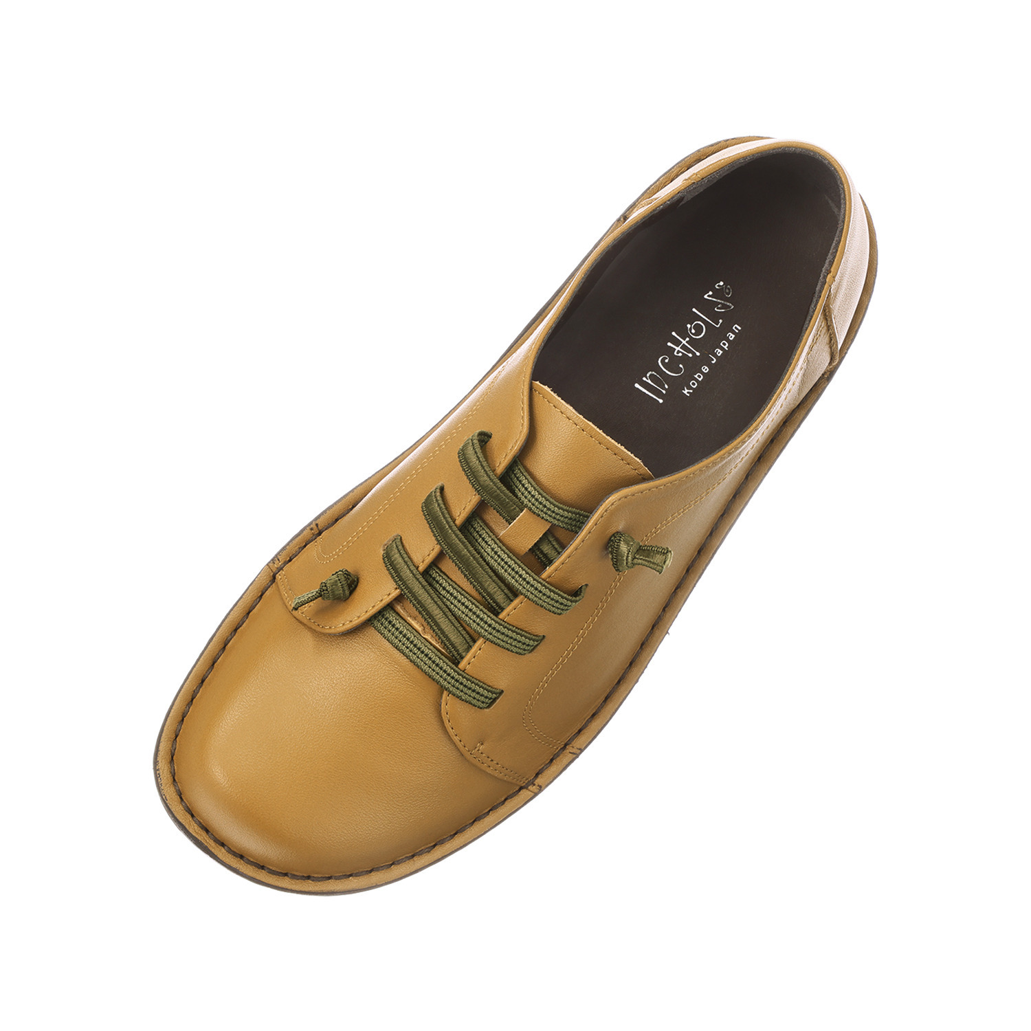 インコルジェ 神戸老舗工場発！ やさしい履き心地の レザースニーカー