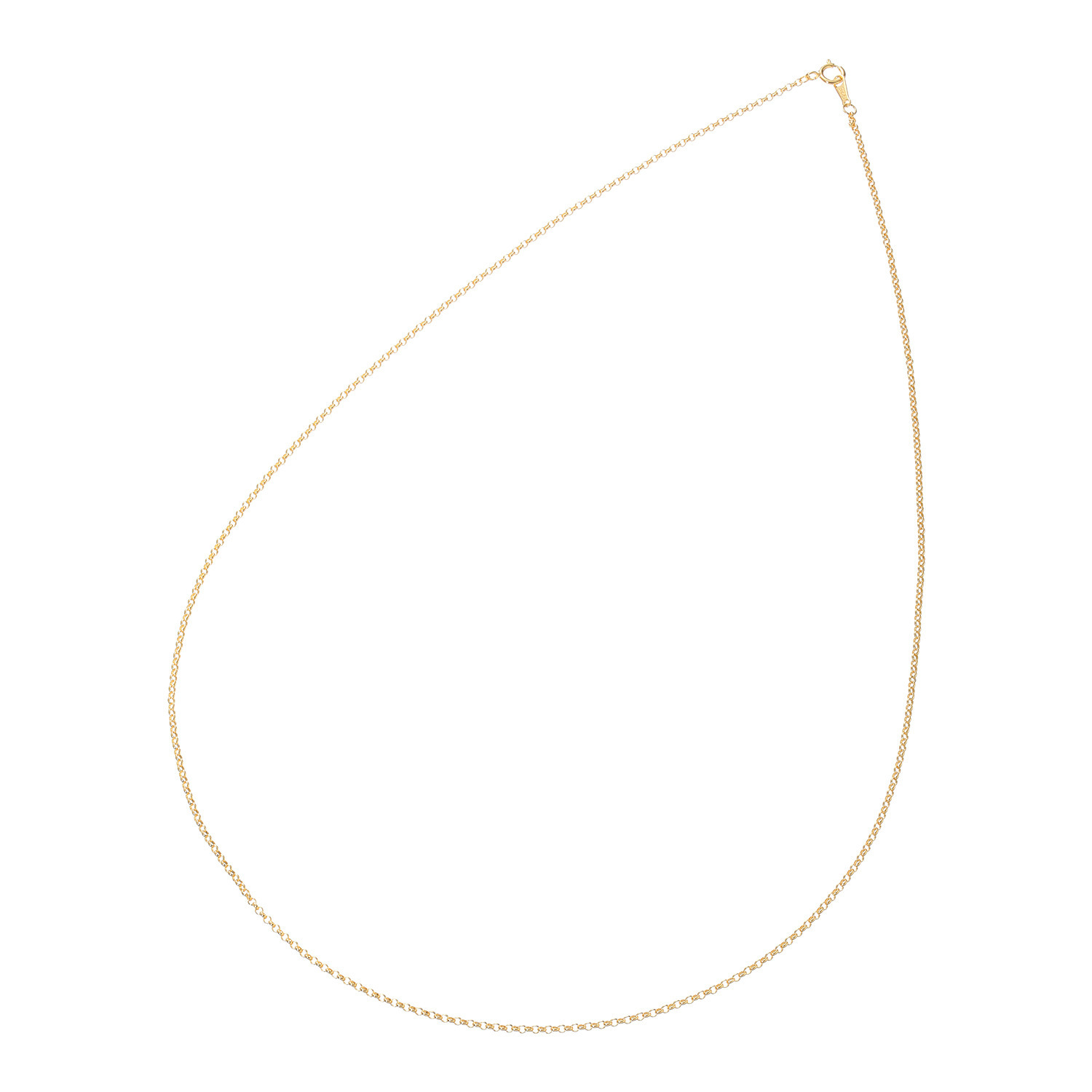 ファシーノアルジェント シルバー ハーフラウンドチェーン ネックレス