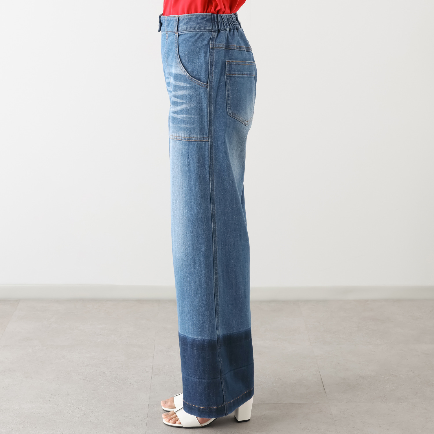 キョウコ　ヒガ プラストデニム バギーパンツ