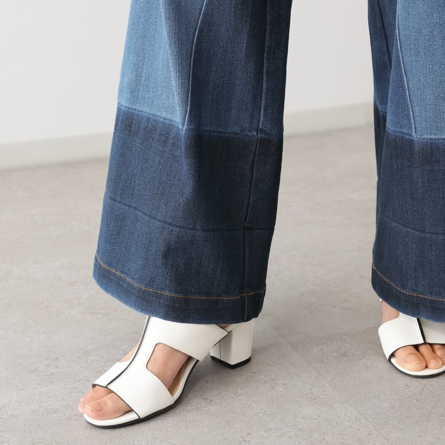 キョウコ　ヒガ プラストデニム バギーパンツ