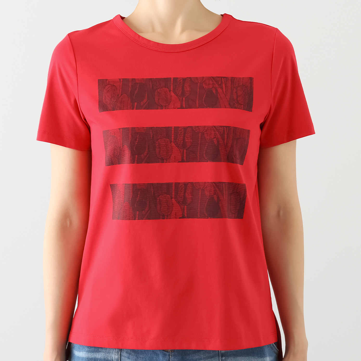 キョウコ　ヒガ 接触冷感 チューリッププリント Ｔシャツ