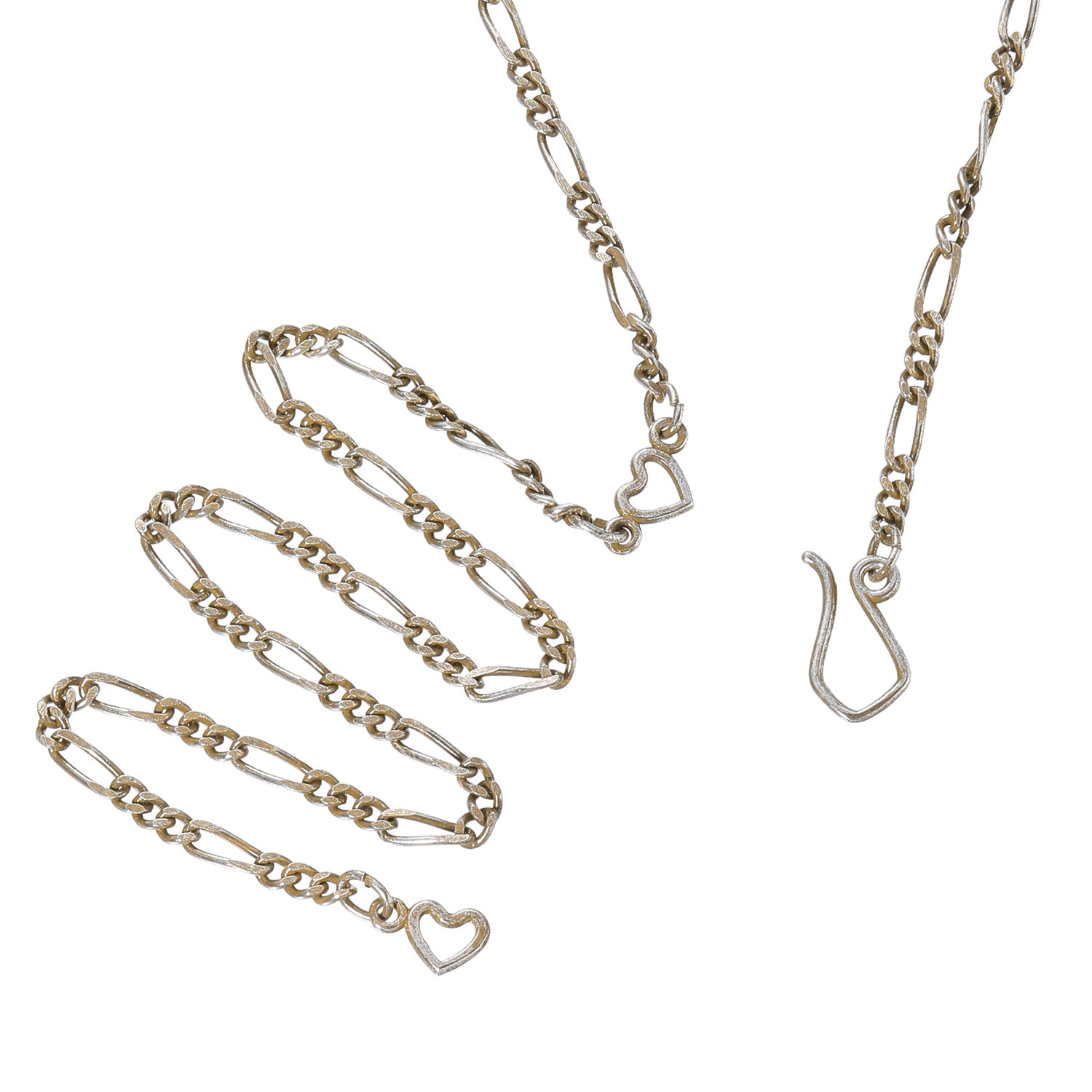 シャビージェンティール シルバー ロッククリスタルクォーツ ロングペンダント