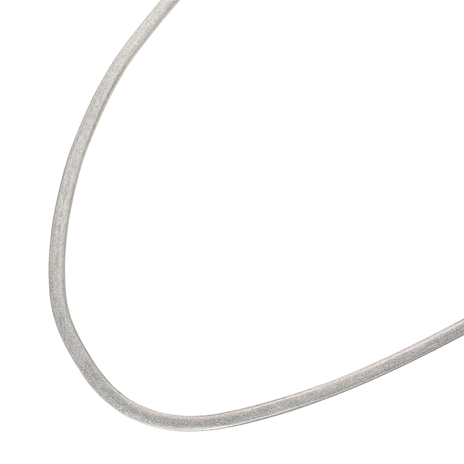 シャビージェンティール シルバー Ｕライン ロングネックレス