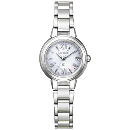 シチズン　“クロスシー” ベーシックコレクション ラウンドフェイス ステンレスベルト 電波ソーラーウォッチ ＜シルバーカラー＞