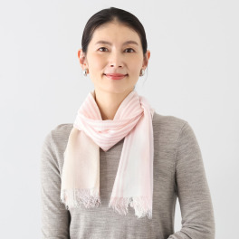 ベル・モード コットンとシルクの やわらかストール