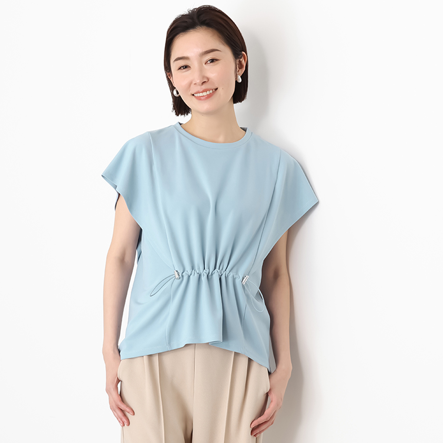 ラフレス フロントドロストトップス