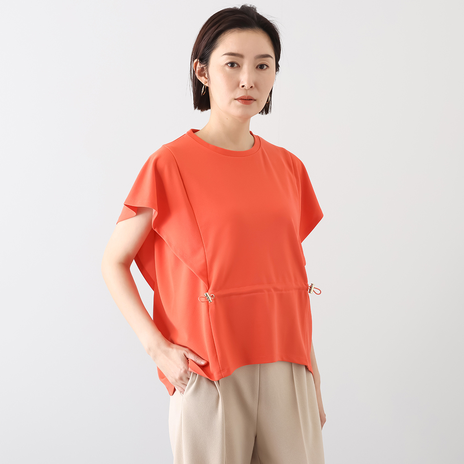 ラフレス フロントドロストトップス