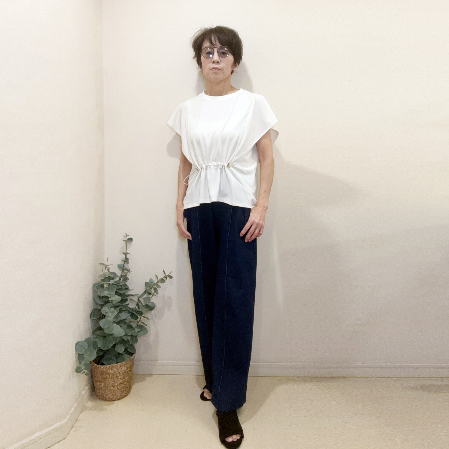 ラフレス フロントドロストトップス