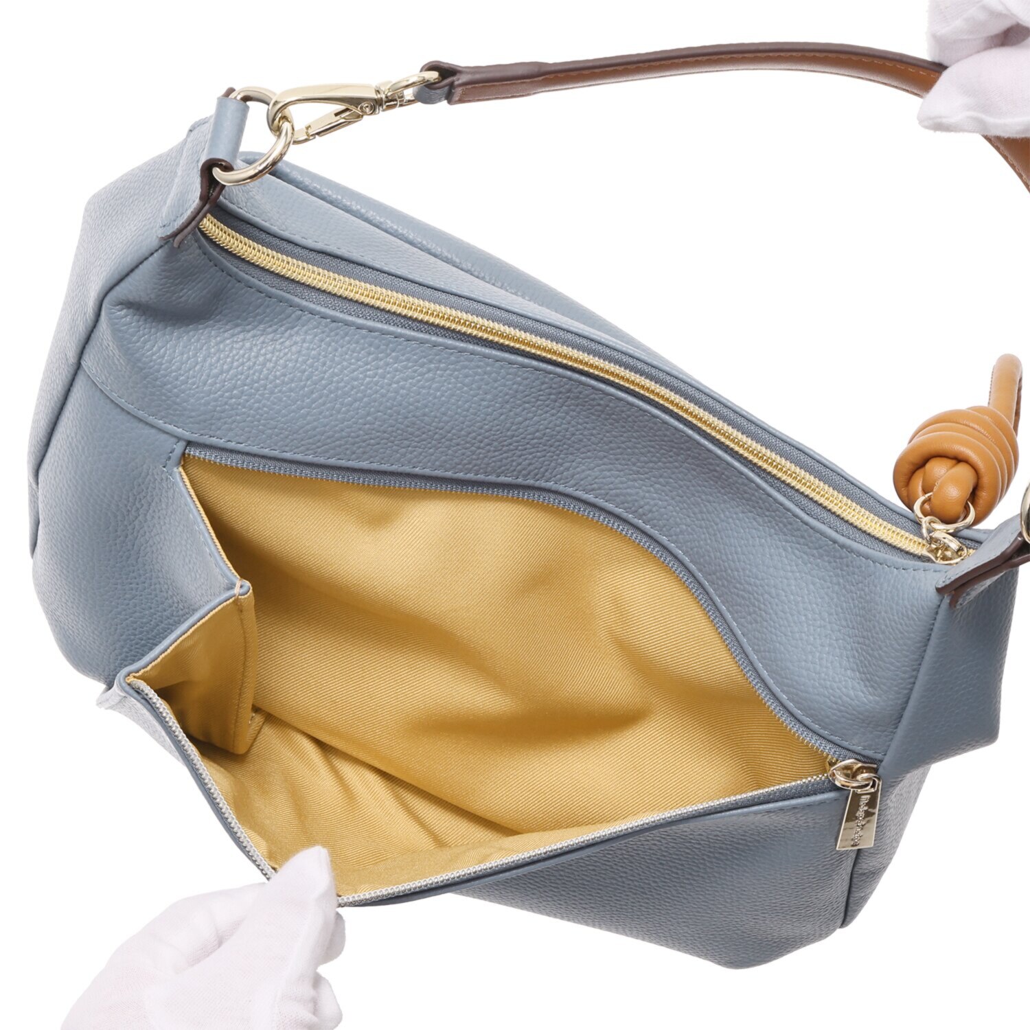 モーダプリンチペ はっ水 牛革シュリンク レガーレデザイン ２ウェイショルダーバッグ