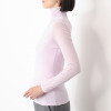 天使の綿シフォン 四六時中着たくなる！ 極上の肌触り！ ボトルネック 一重長袖プルオーバー