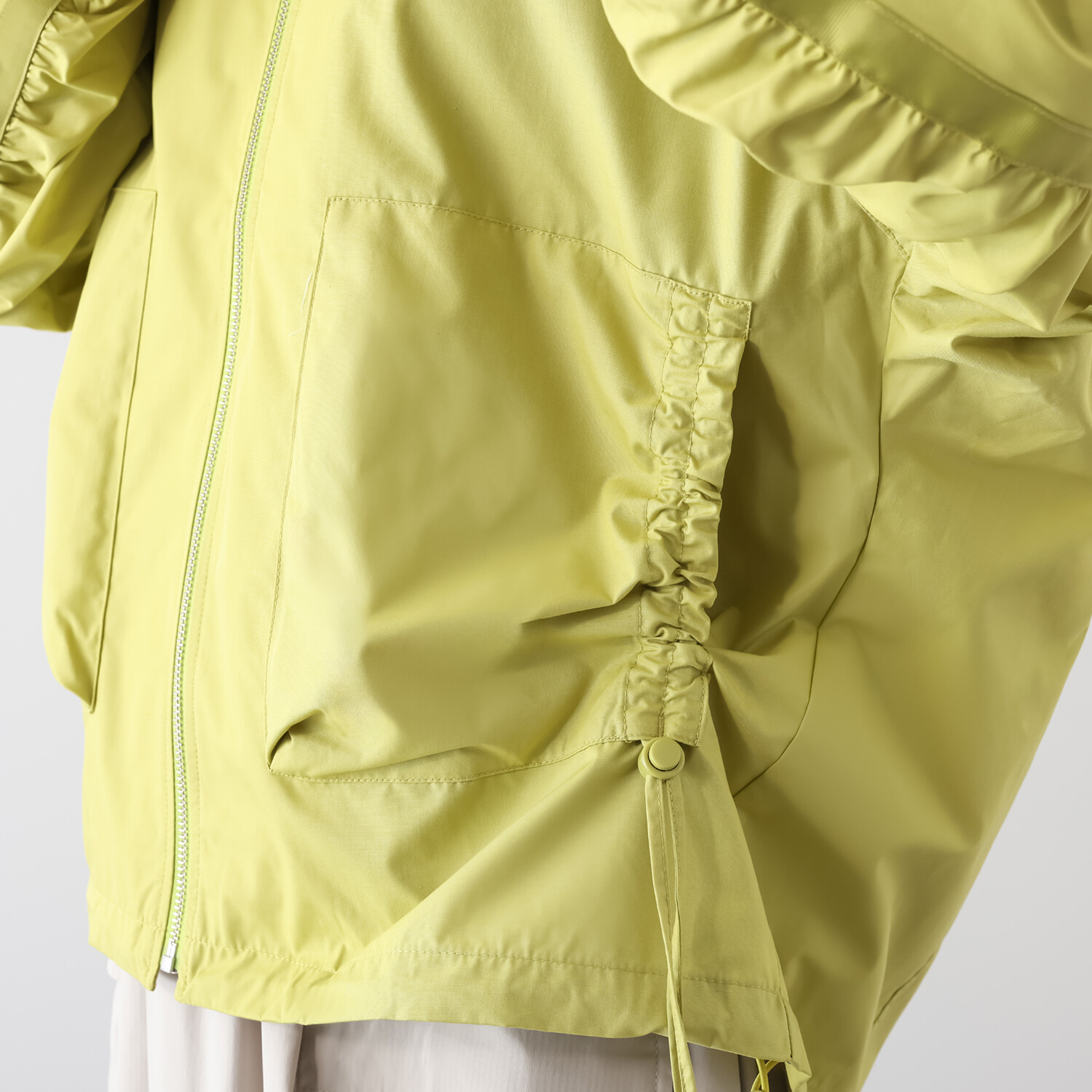 エムズ　スタイル ソフトタイプライター ギャザーリングアクセント 大人ブルゾン