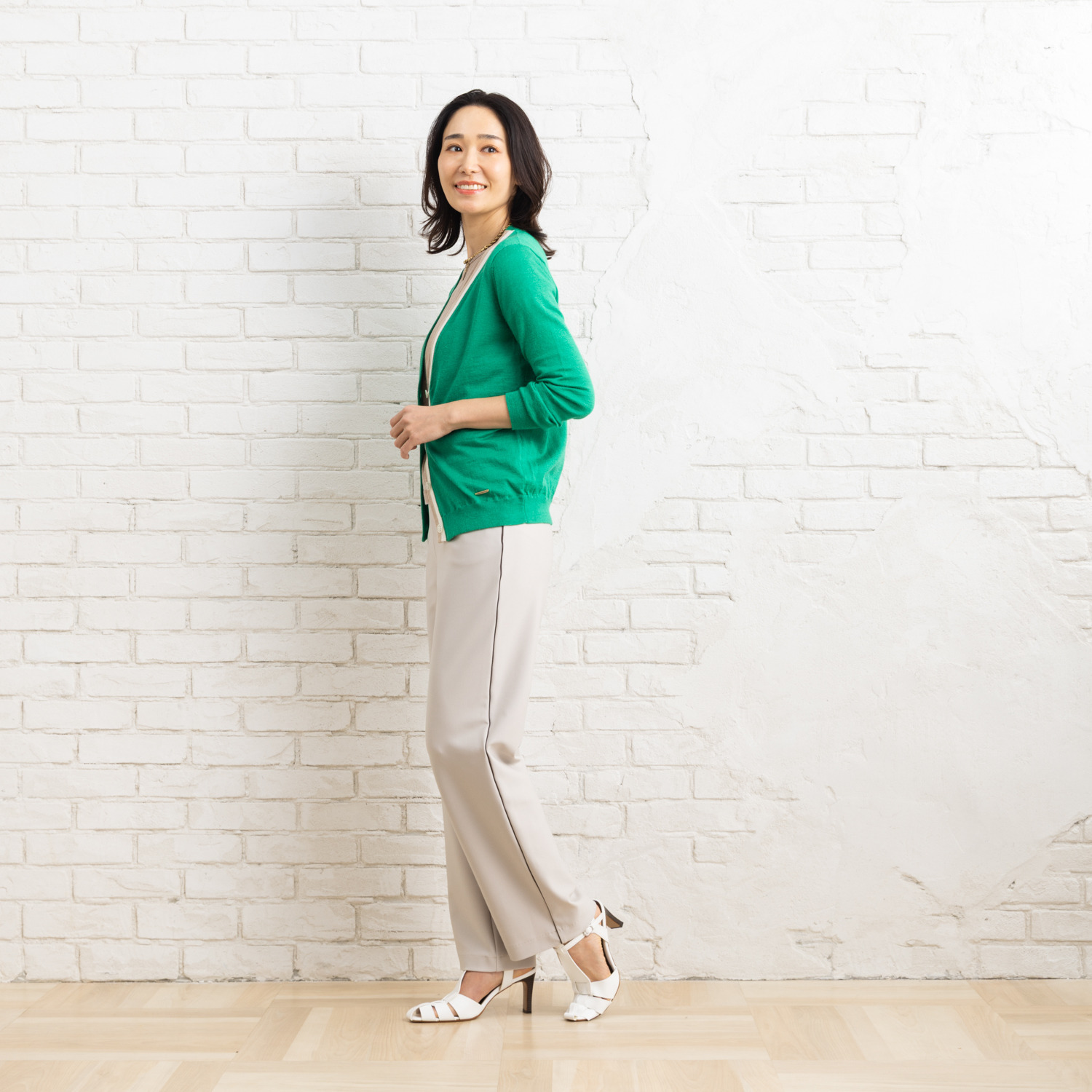 ピーツー え！？はいてないみたい？ エンジェルテンションＲ パイピングアクセント ストレートパンツ