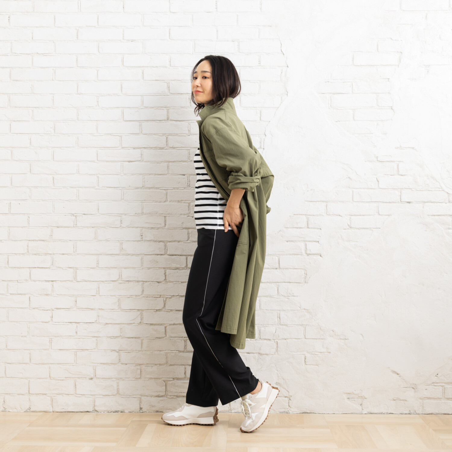 ピーツー え！？はいてないみたい？ エンジェルテンションＲ パイピングアクセント ストレートパンツ