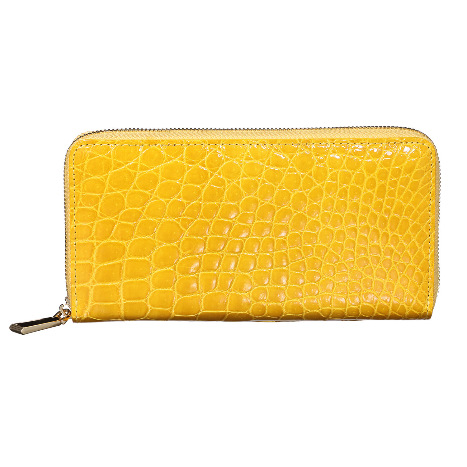 アルムコ シャイニングクロコダイル ラウンドファスナー 長財布