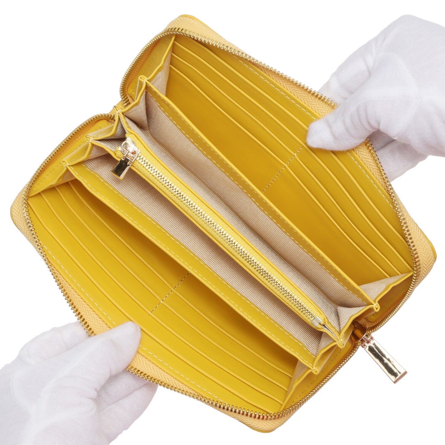 アルムコ シャイニングクロコダイル ラウンドファスナー 長財布