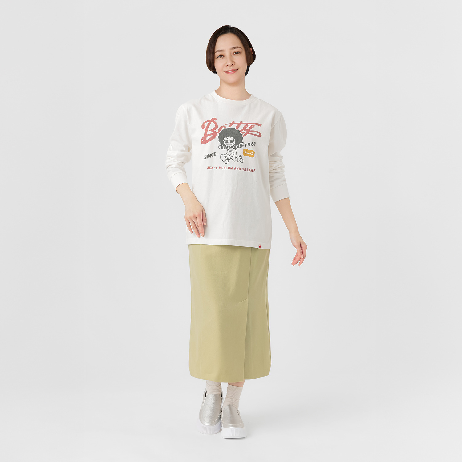 ベティスミス 日本製 綿１００％ プリントロングＴシャツ ＜ユニセックス＞