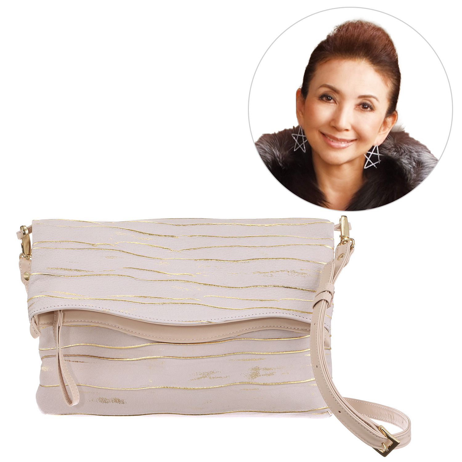 マダムヒロコ ピッグレザー ショルダーバッグ “ヴァーグ”