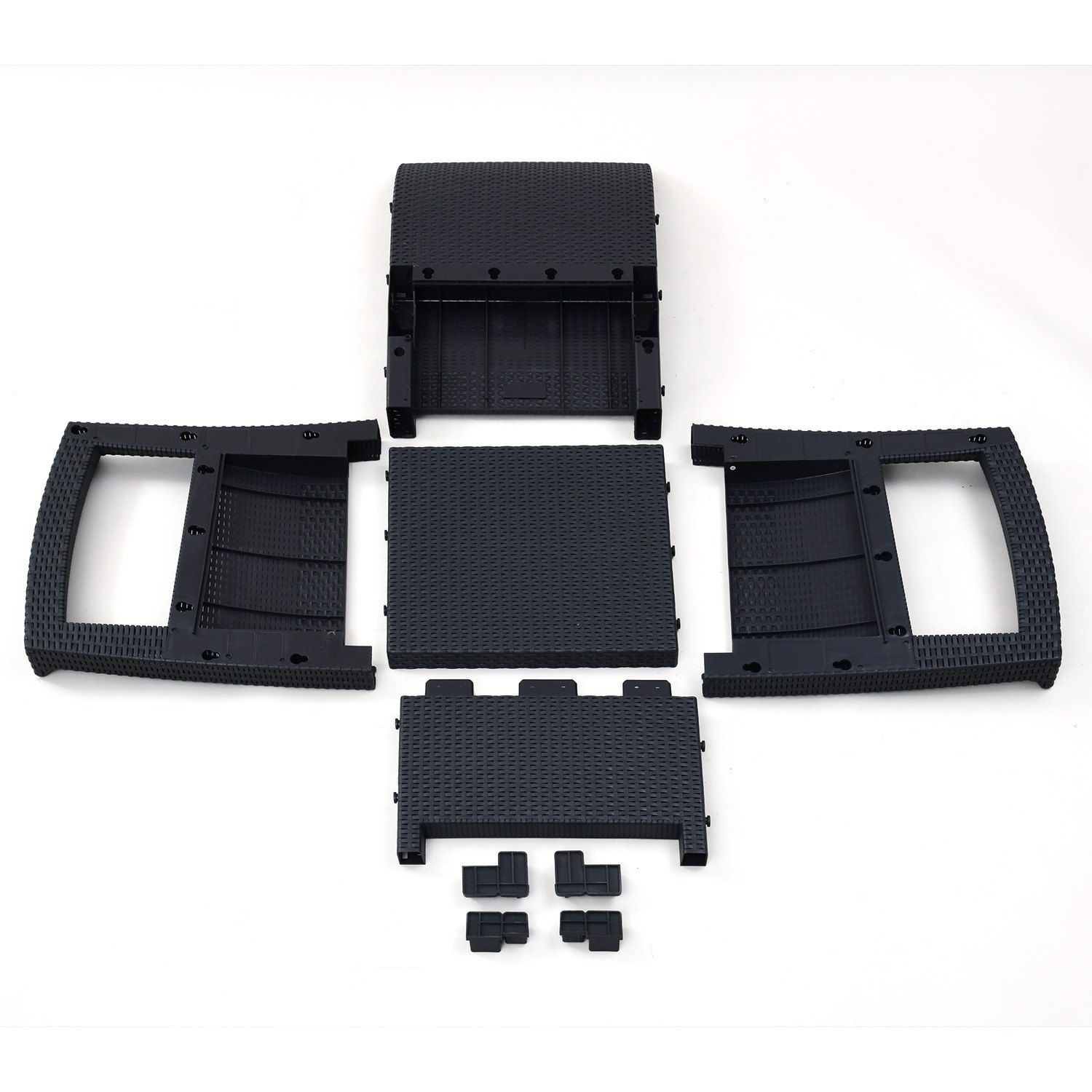 お庭が ガーデンリゾートに！ 簡単組み立てで、 快適な座り心地に こだわった ガーデンテーブル ３点セット　ウブドゥ