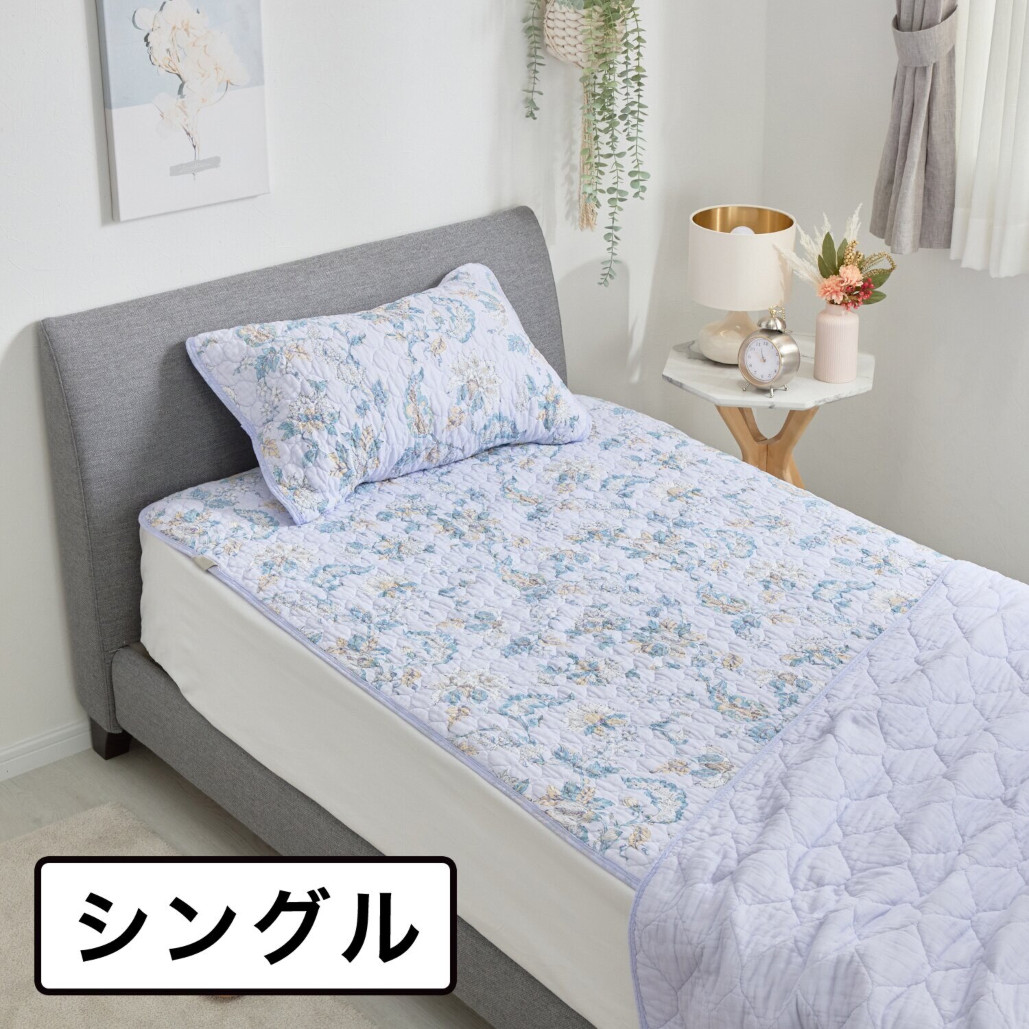 ｎｉｓｈｉｋａｗａ オールコットン 抗菌　リバーシブル やわらか水洗い敷きパッド ＜シングル＞