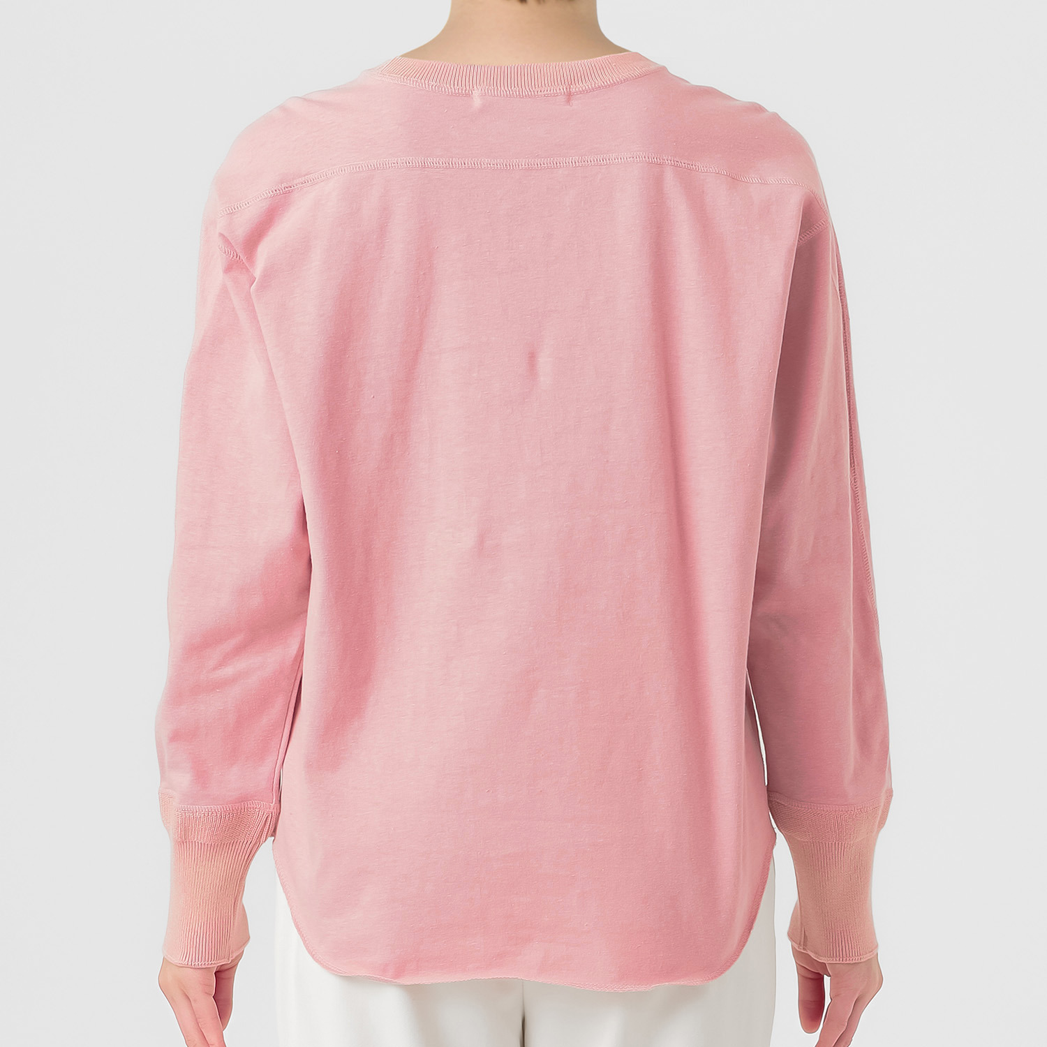 エマキュレイト 日本製 コットンジャージー クルーネック プルオーバー