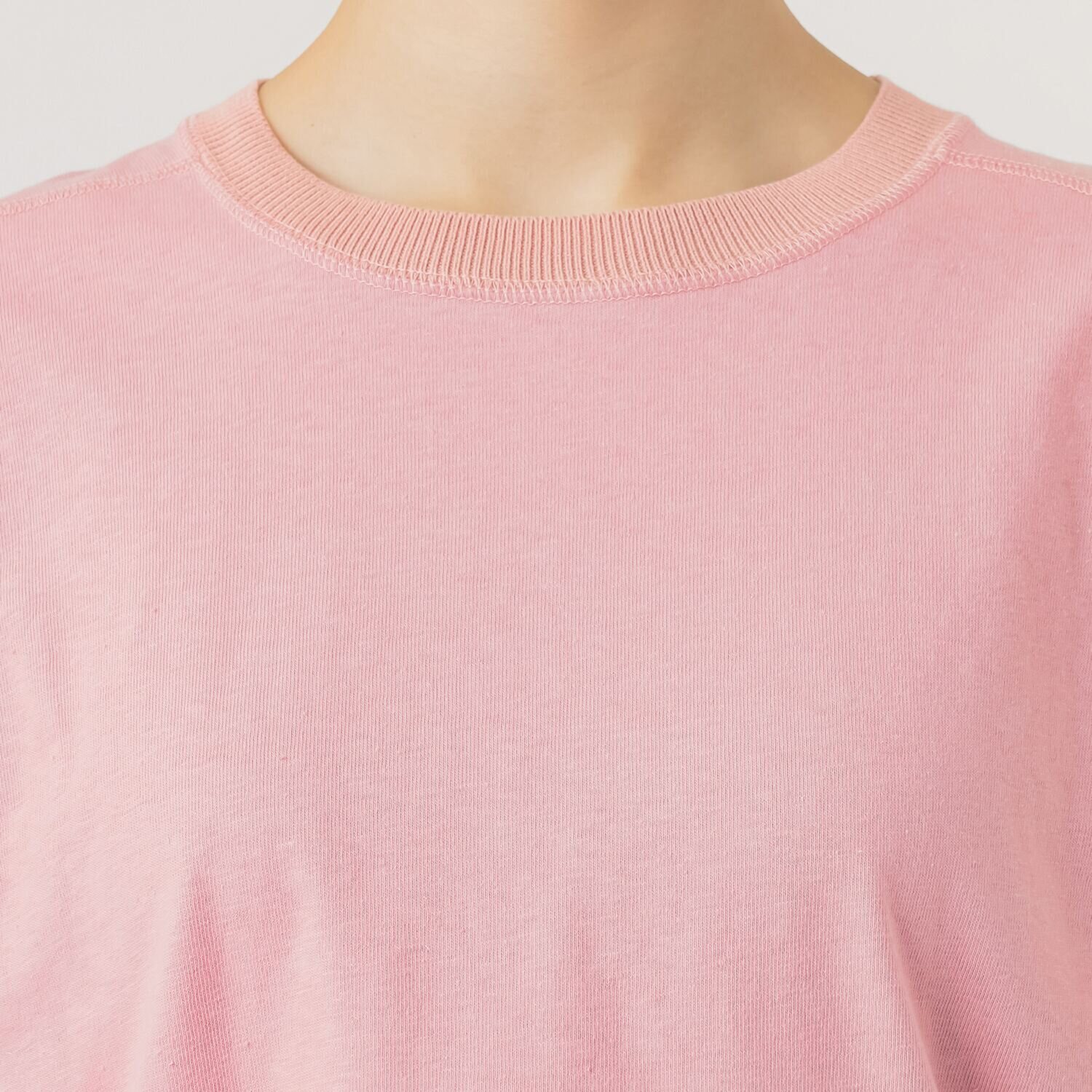 エマキュレイト 日本製 コットンジャージー クルーネック プルオーバー