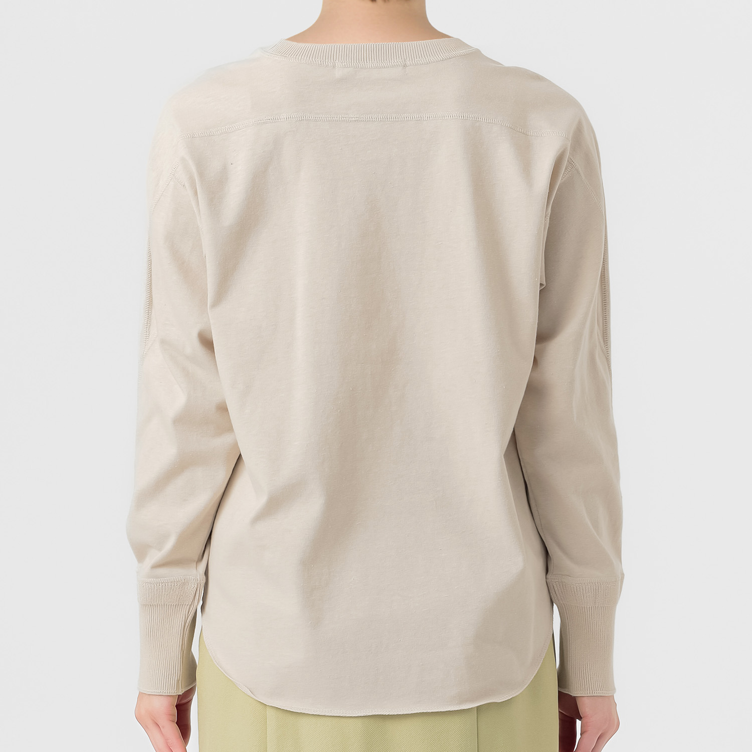 エマキュレイト 日本製 コットンジャージー クルーネック プルオーバー