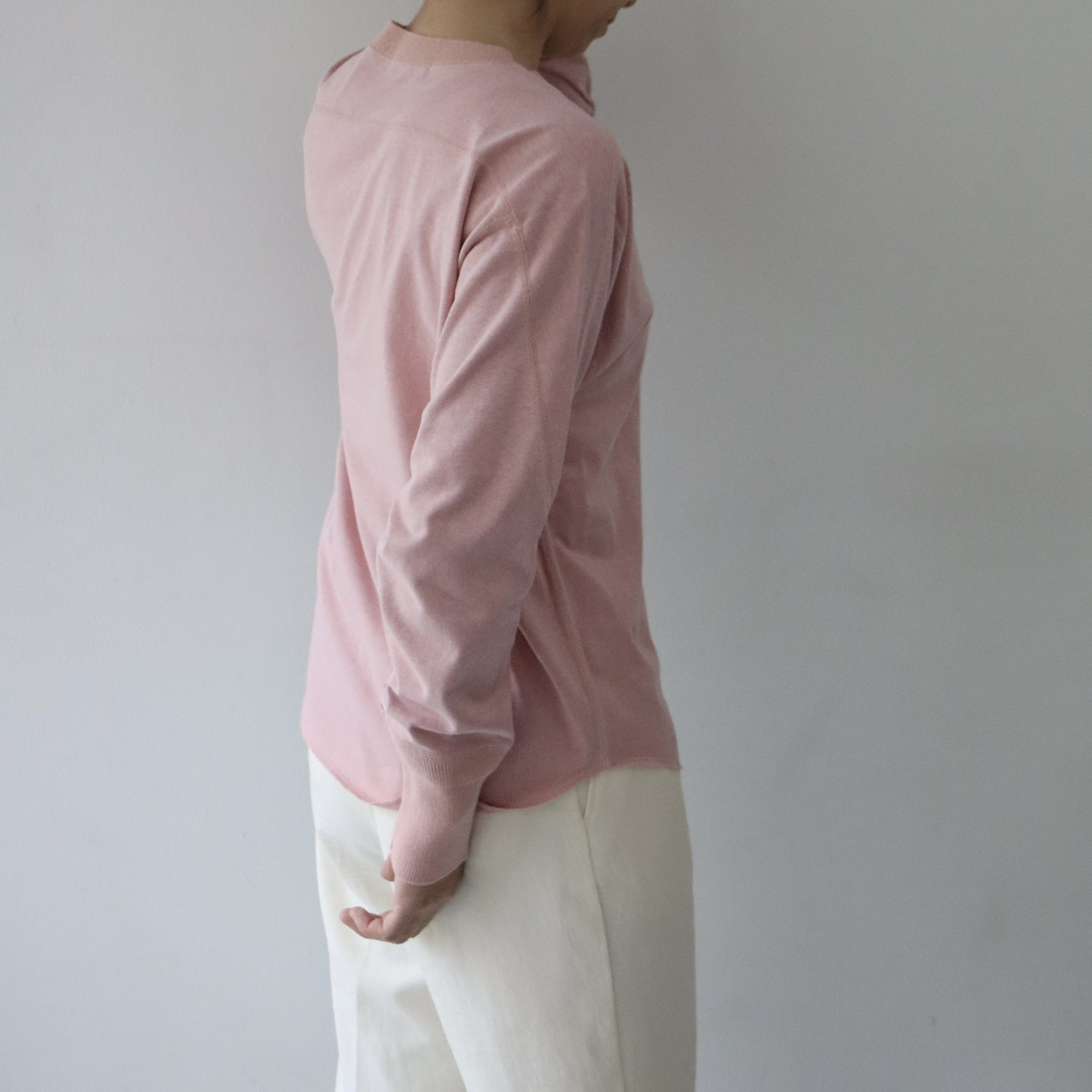 エマキュレイト 日本製 コットンジャージー クルーネック プルオーバー