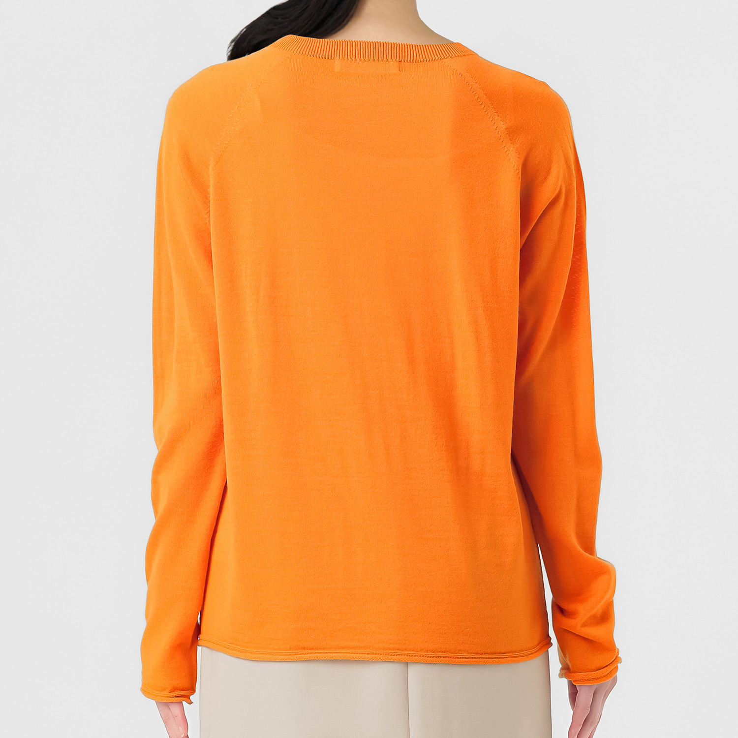 エマキュレイト 日本製 ファインメリノウール ホールガーメント クルーネック プルオーバー