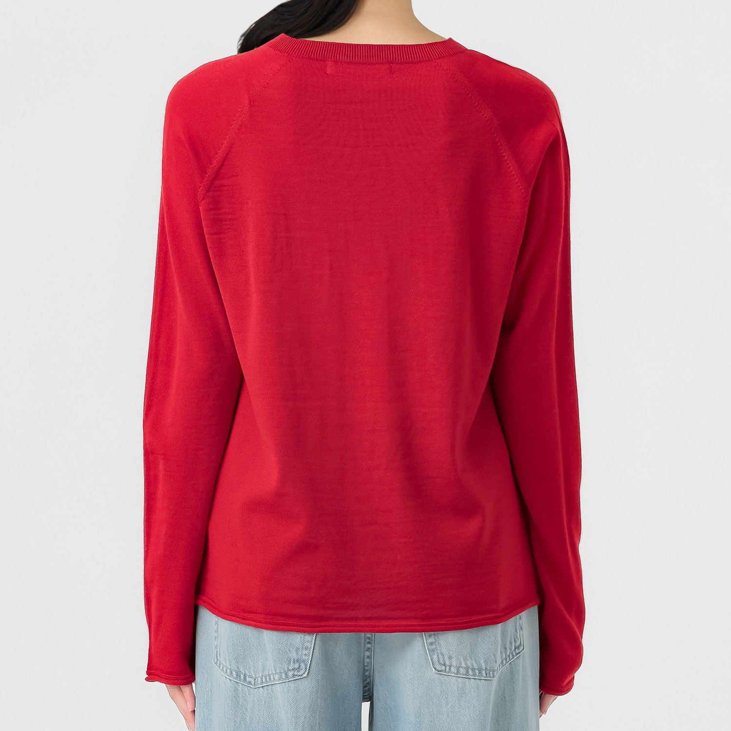 エマキュレイト 日本製 ファインメリノウール ホールガーメント クルーネック プルオーバー