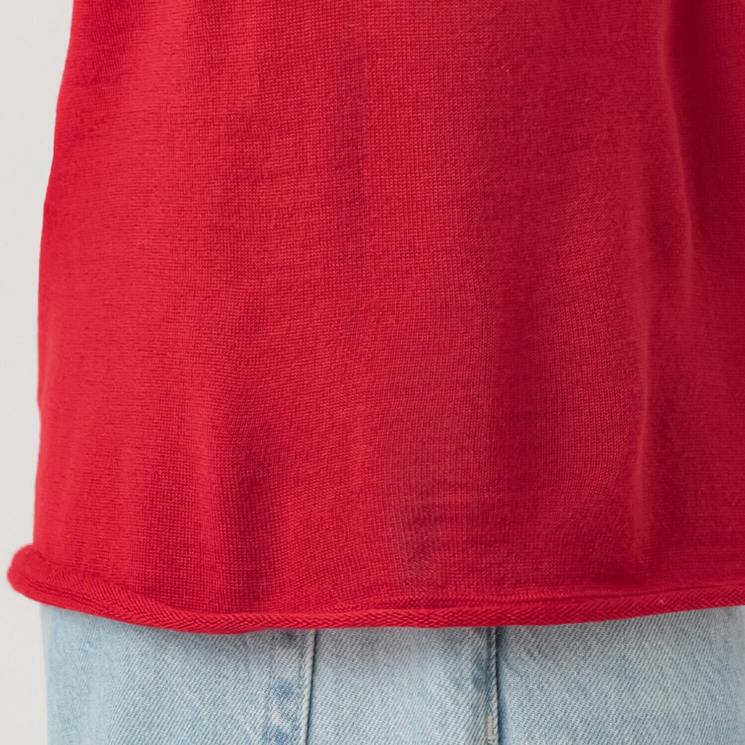 エマキュレイト 日本製 ファインメリノウール ホールガーメント クルーネック プルオーバー