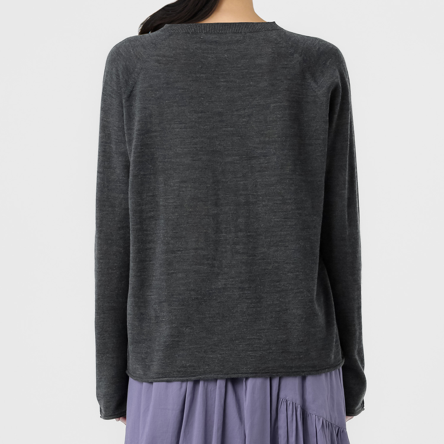 エマキュレイト 日本製 ファインメリノウール ホールガーメント クルーネック プルオーバー