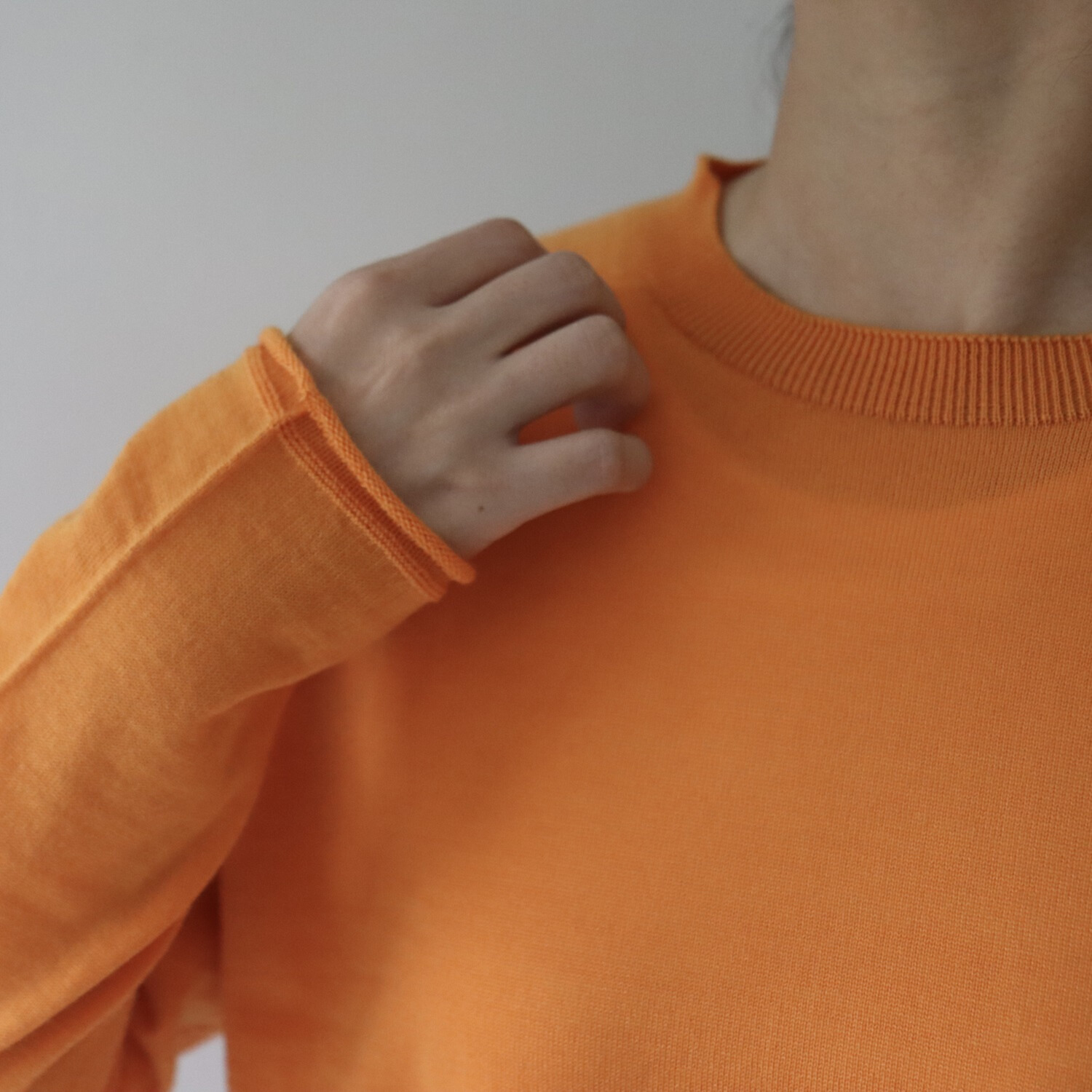 エマキュレイト 日本製 ファインメリノウール ホールガーメント クルーネック プルオーバー