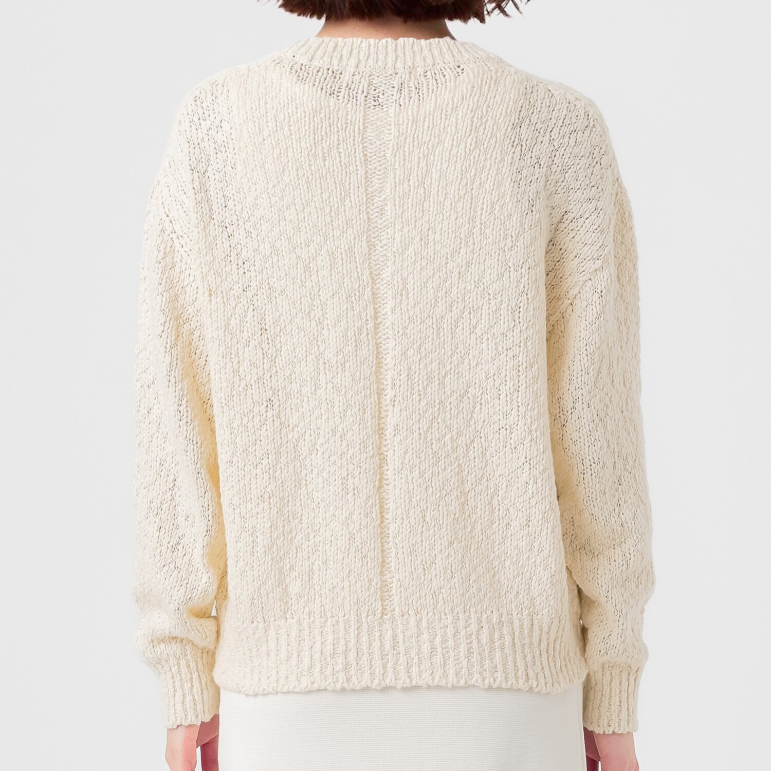 エマキュレイト 日本製 綿１００％ スラブヤーン ホールガーメント プルオーバー