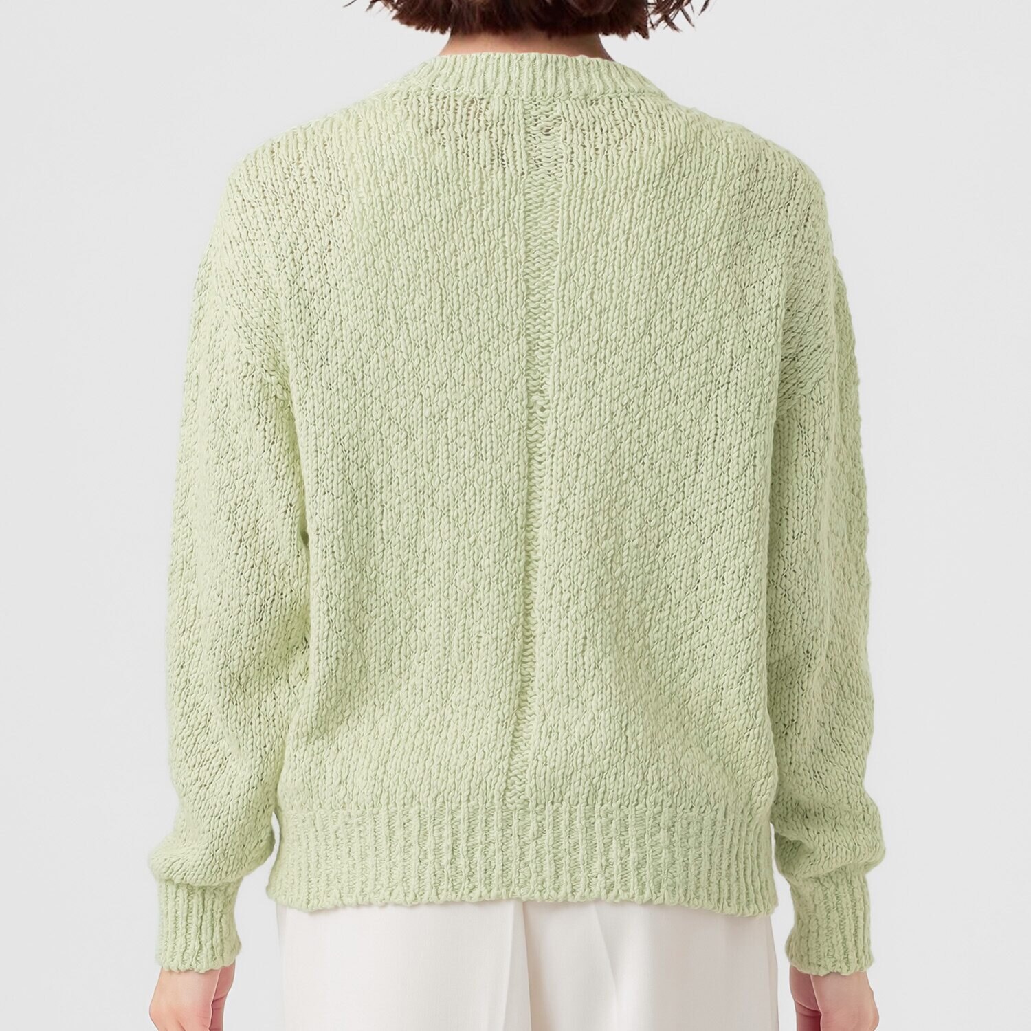 エマキュレイト 日本製 綿１００％ スラブヤーン ホールガーメント プルオーバー