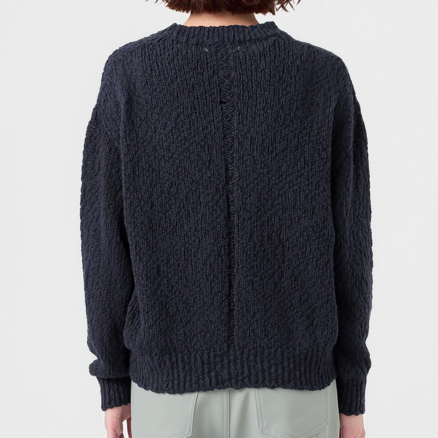 エマキュレイト 日本製 綿１００％ スラブヤーン ホールガーメント プルオーバー