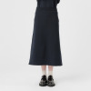 エマキュレイト 日本製 ホールガーメント ミラノリブ フレアースカート