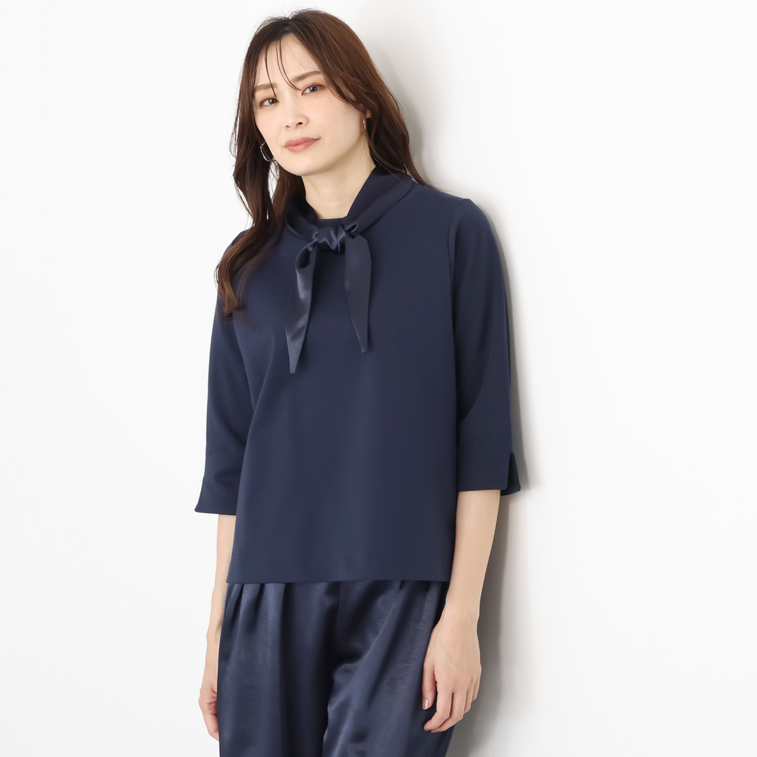 リミナル スカーフ付 プルオーバー