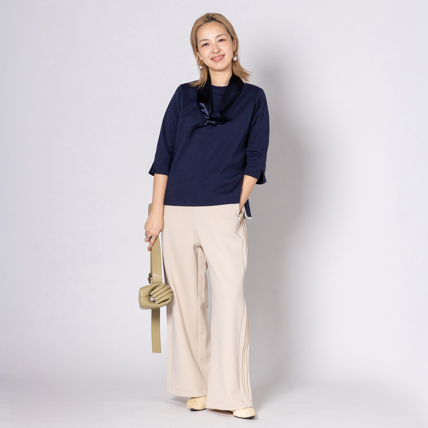 リミナル スカーフ付 プルオーバー