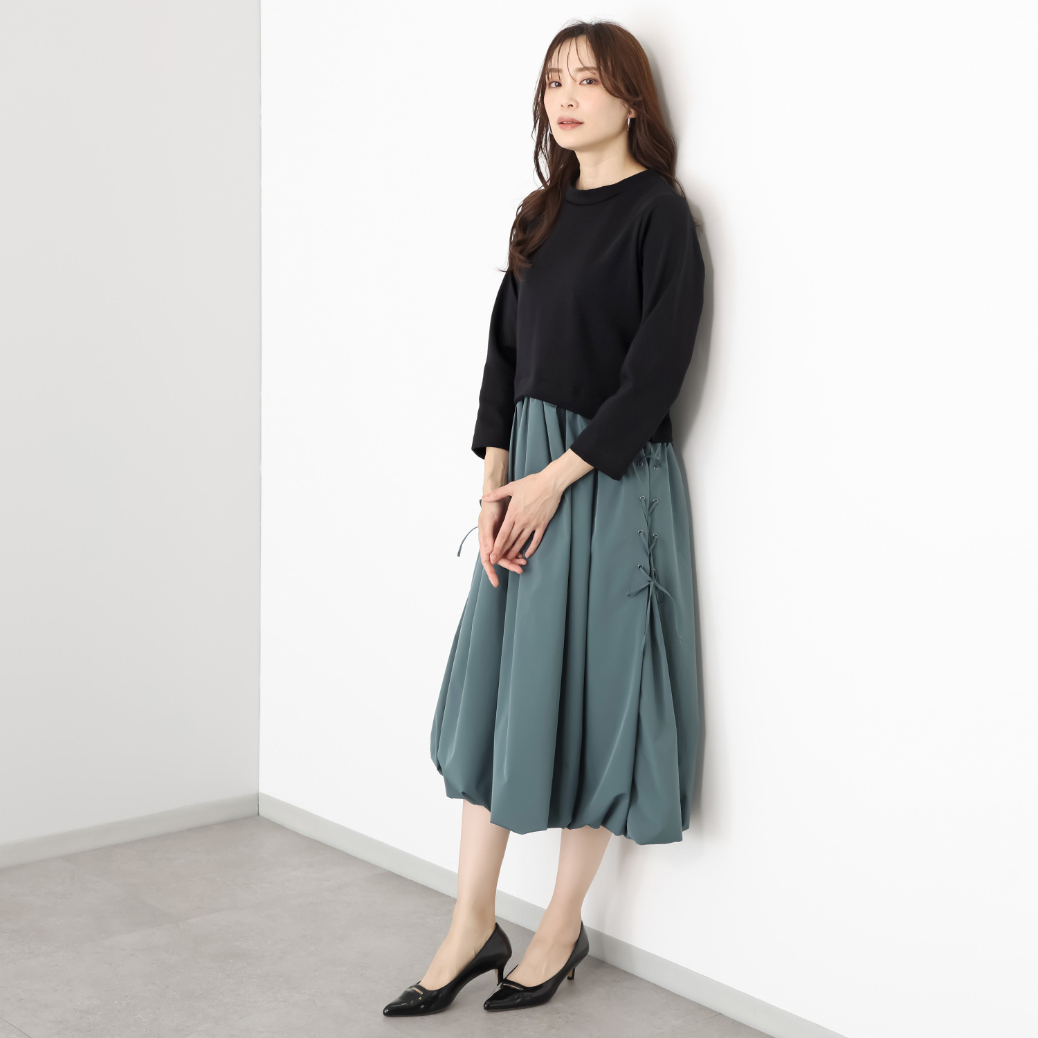 リミナル バルーンフォルム ワンピース