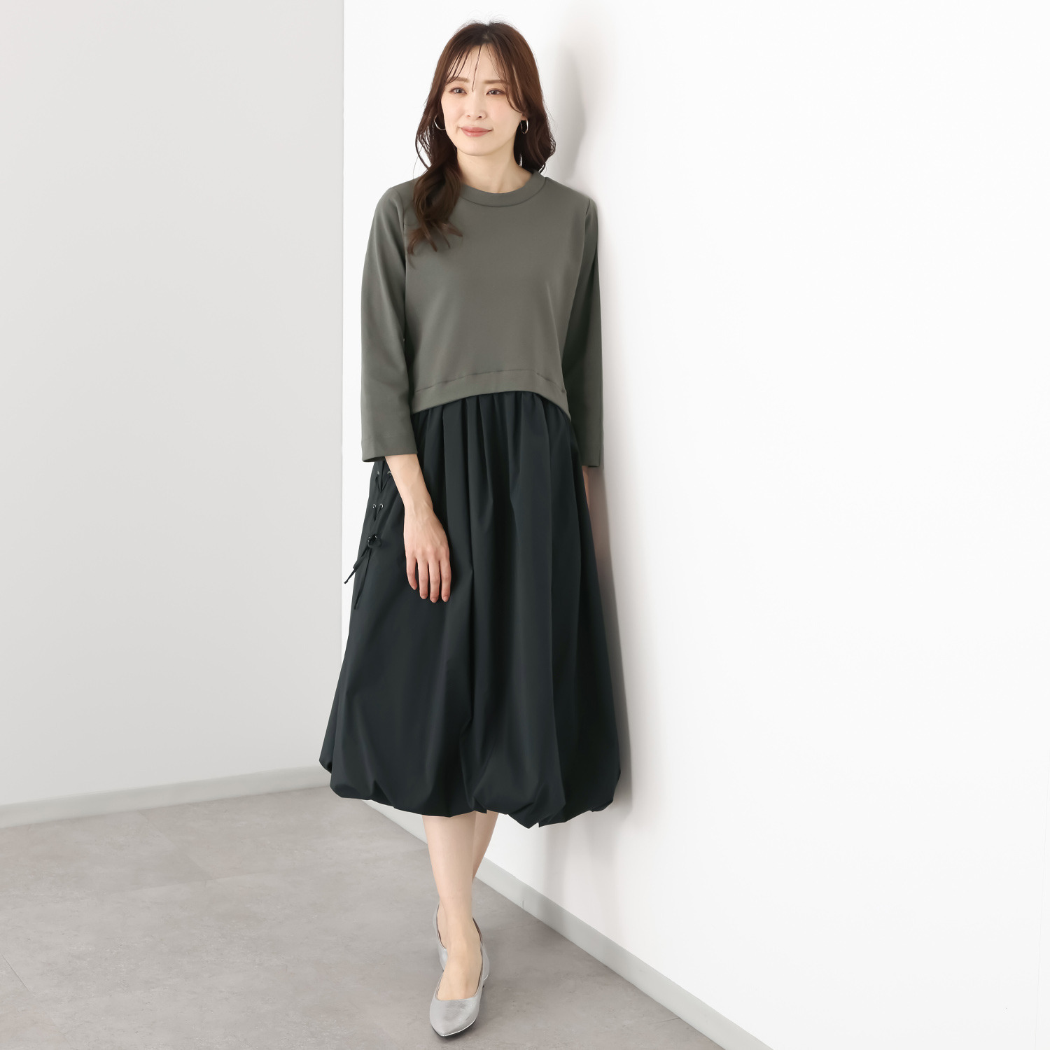 リミナル バルーンフォルム ワンピース