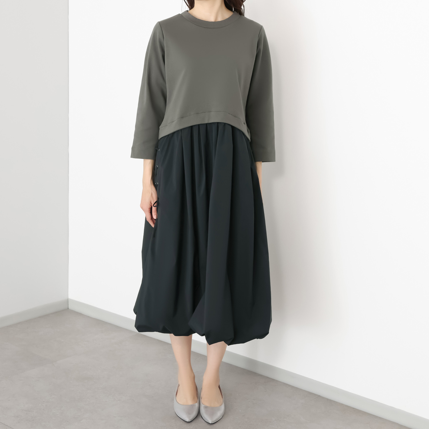 リミナル バルーンフォルム ワンピース