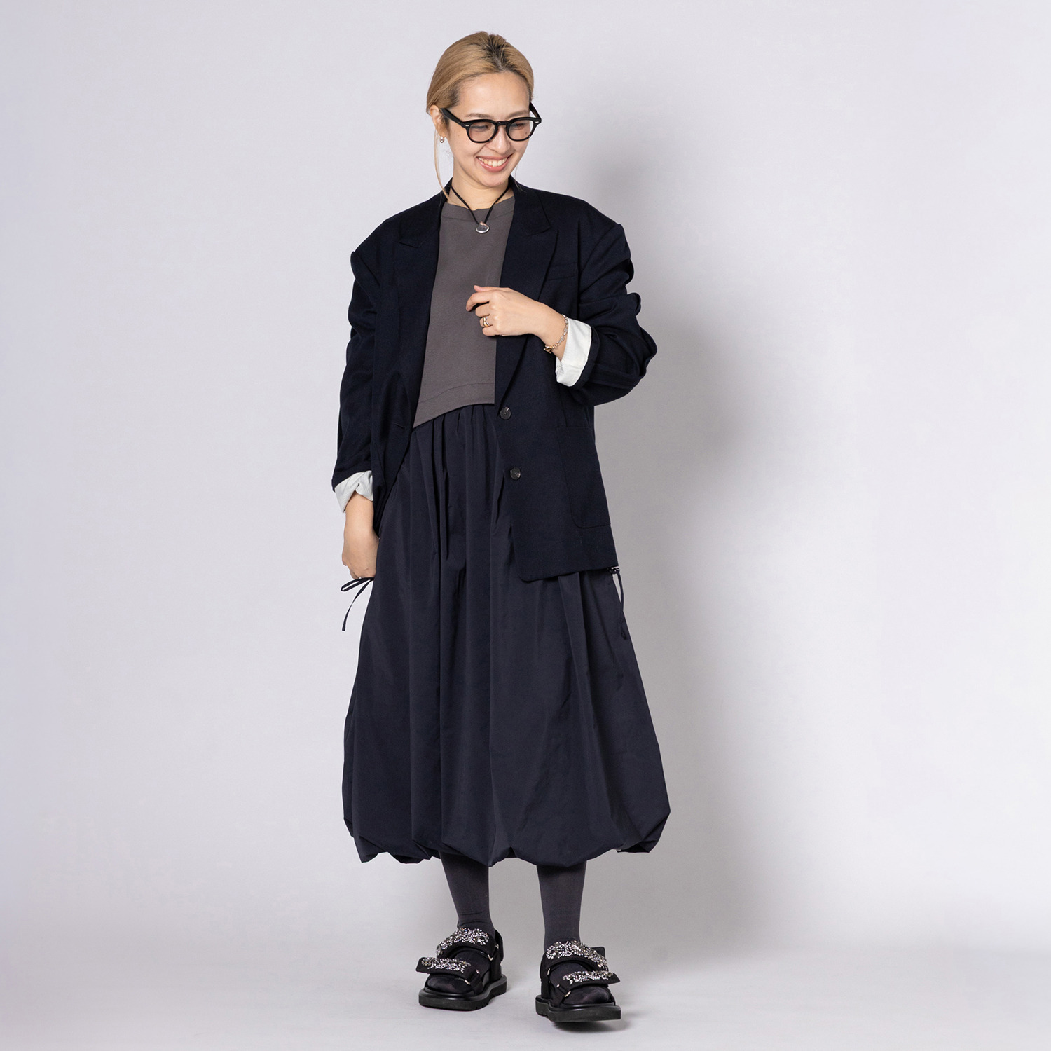 リミナル バルーンフォルム ワンピース