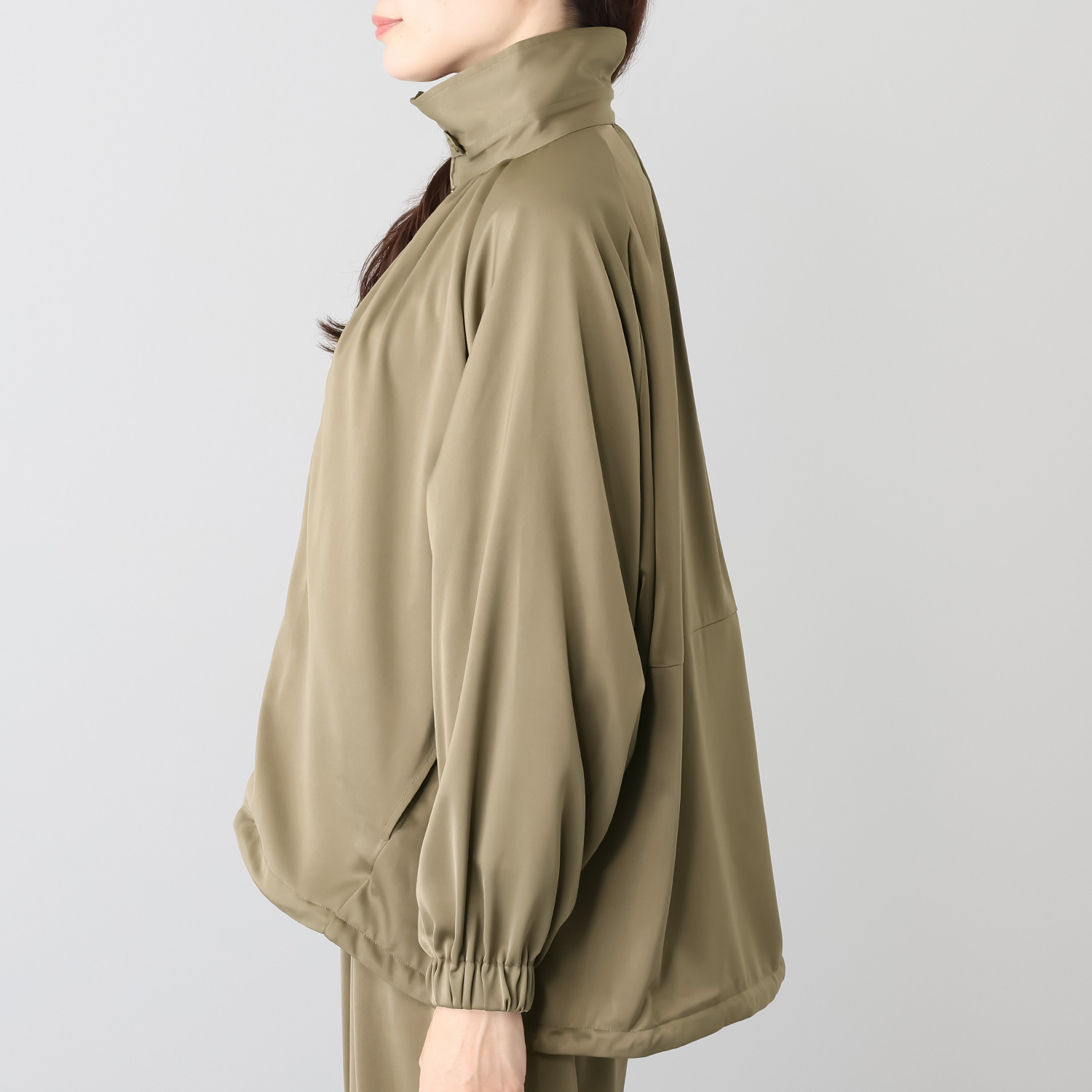 リラリー サテン ブルゾン