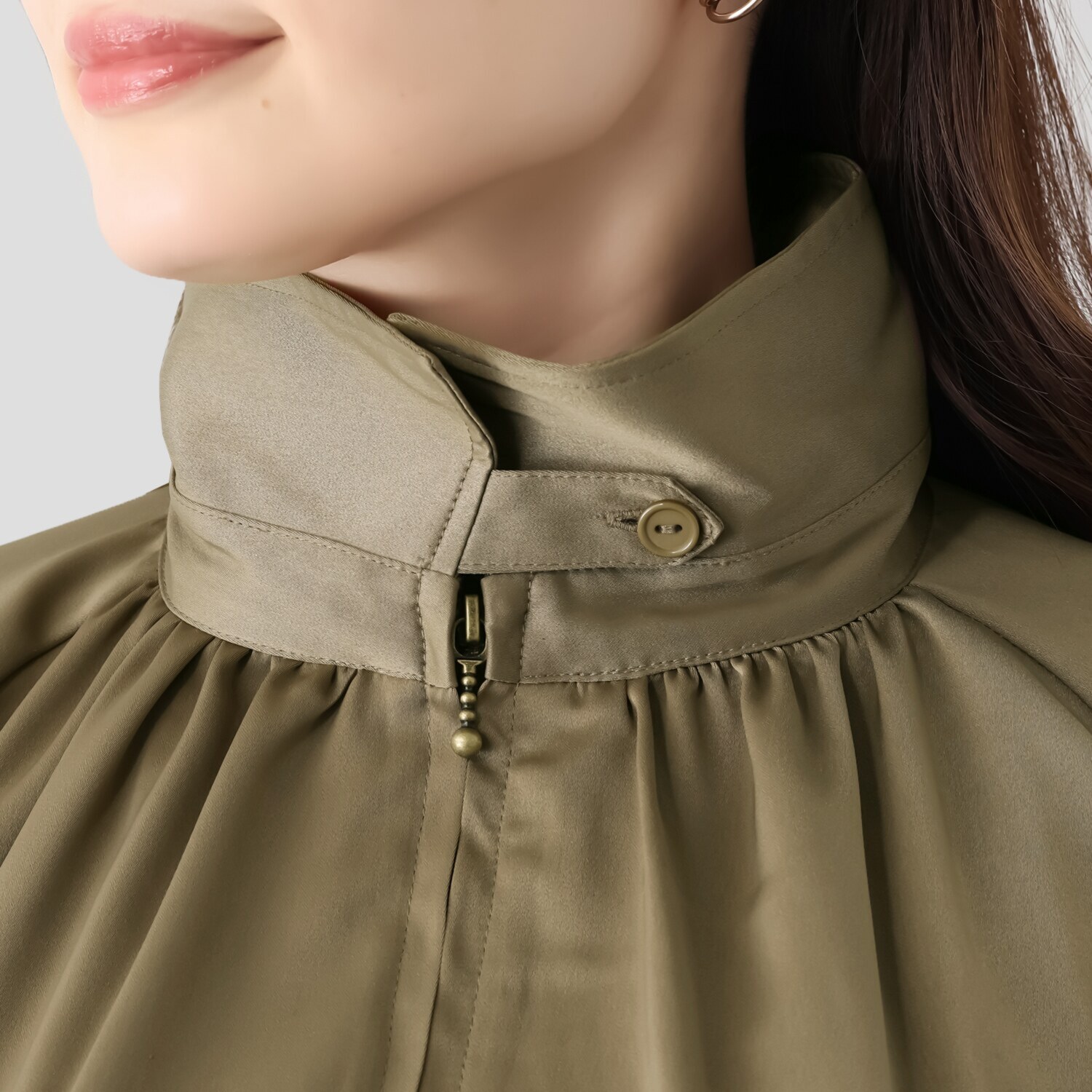 リラリー サテン ブルゾン